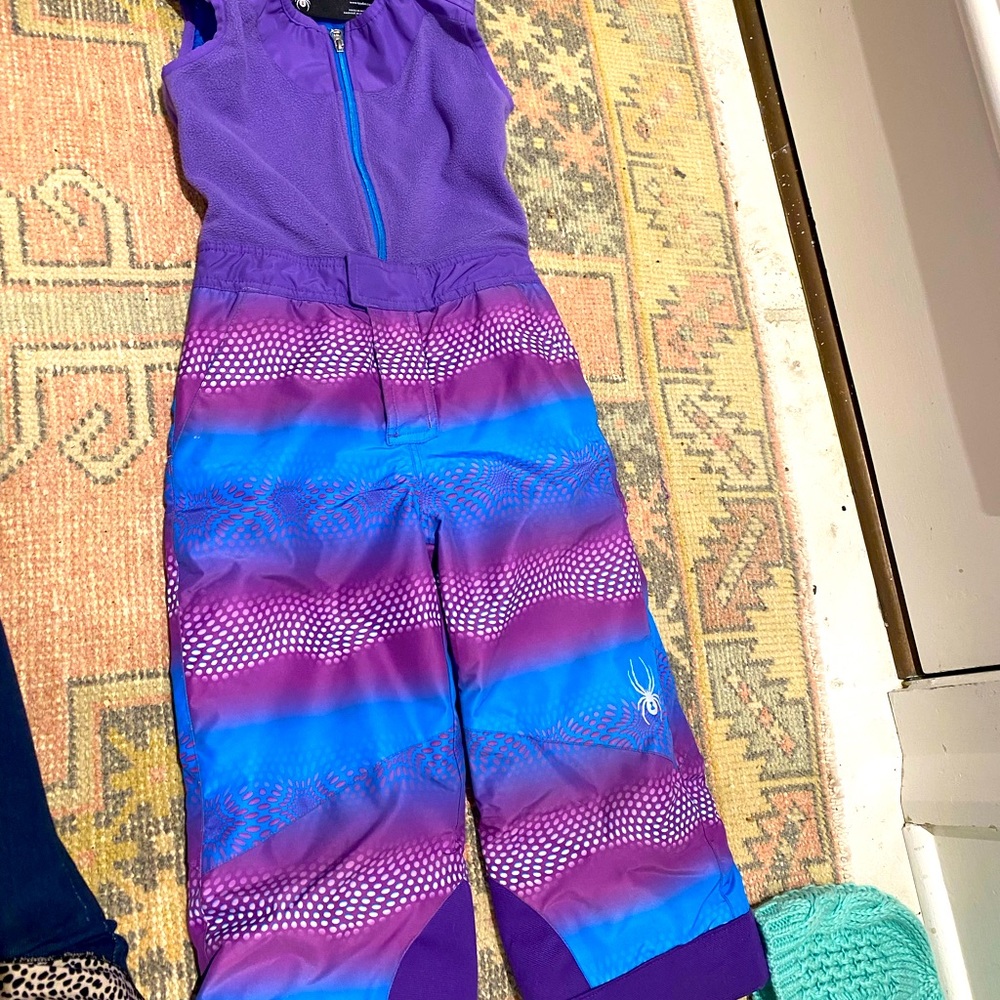Spyder ski jacket and bib